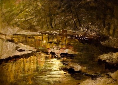 Melting Snow by Laszlo Mednyanszky